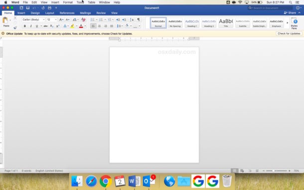 Microsoft Word For Mac Version 16.23 Help Files